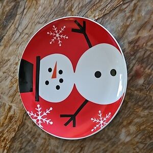 CHINO Snowman Christmas plate dish
